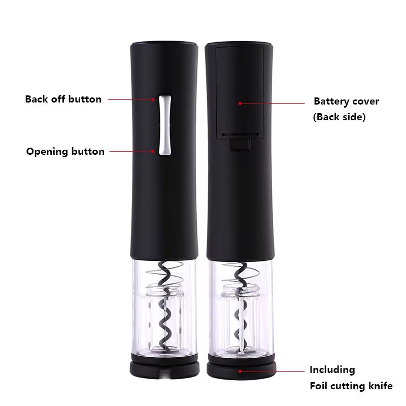 Kitchen Accessories Electric Wine Opener Automatic Red Wine Corkscrew Bottle Openers Kitchen Opening Tools Home Gadgets T23426