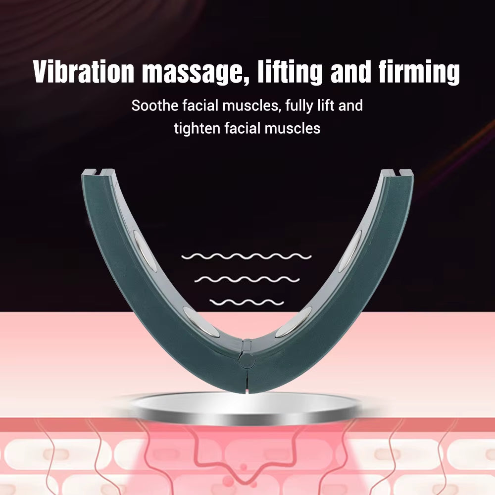 Facial Lifting Machine Electric V-Line up Lift Belt Face Massage 6 Modes Skin Lift Firming Beauty Device Double Chin Reducer