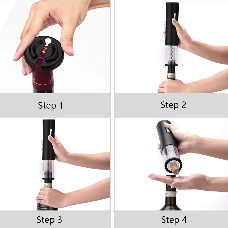 Kitchen Accessories Electric Wine Opener Automatic Red Wine Corkscrew Bottle Openers Kitchen Opening Tools Home Gadgets T23426
