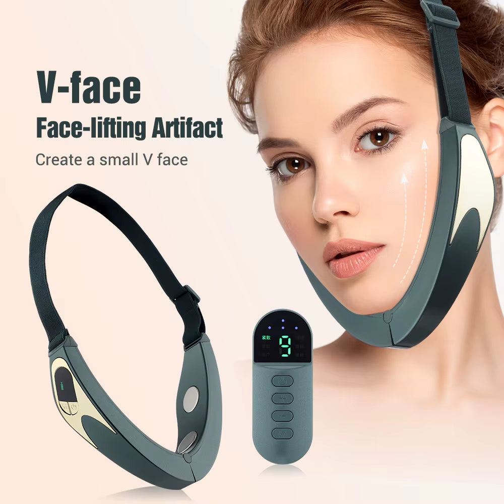 Facial Lifting Machine Electric V-Line up Lift Belt Face Massage 6 Modes Skin Lift Firming Beauty Device Double Chin Reducer