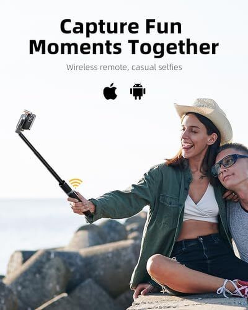 63" Phone Tripod, Tripod for & Portable Selfie Stick Tripod with Remote, Phon...