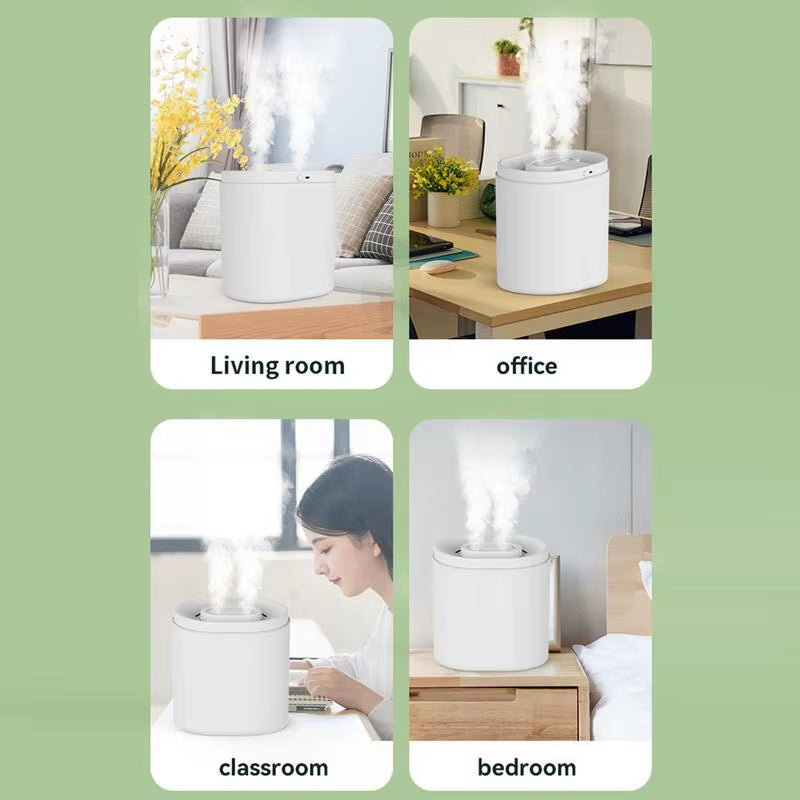 Plant Humidifier Indoor Aromatherapy Diffuser Large Capacity Silent Air Purifier Double Spray Nozzle Personal Humidifier For