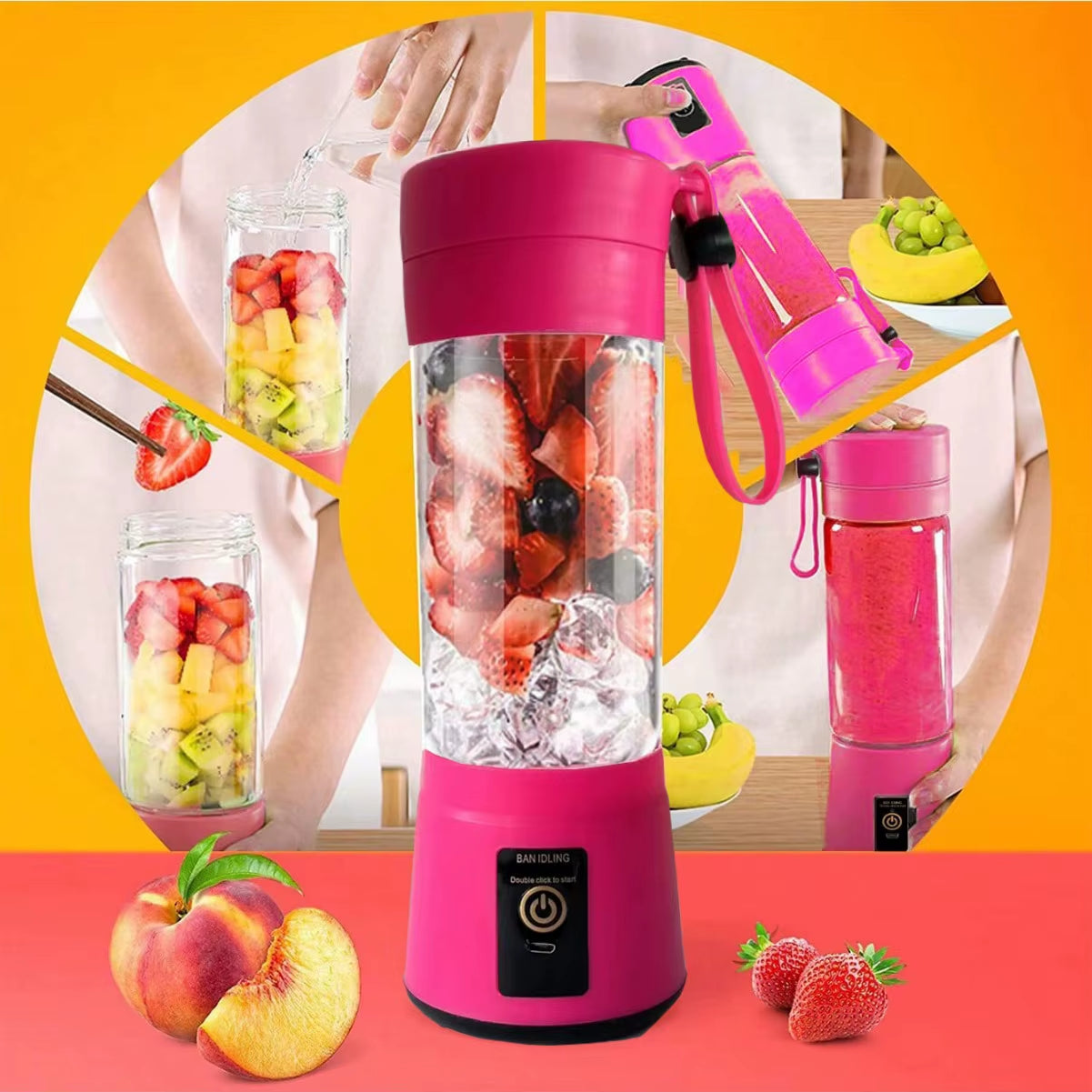 Home Fruit Health Juicer Portable Rechargeable Small Juice Cup Home Multifunctional Juice Blender Home Gadgets Kitchen Gadgets