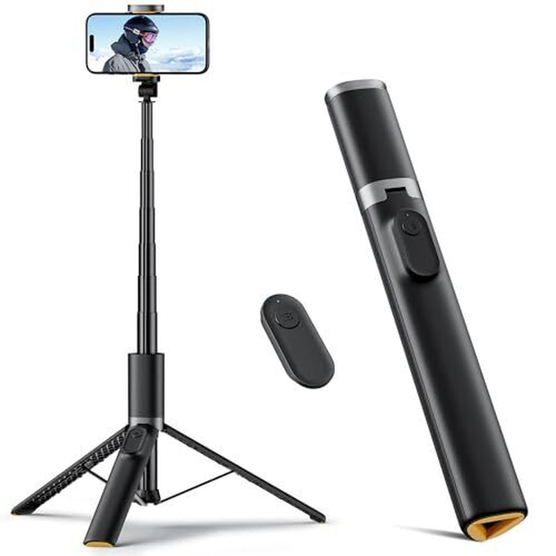 63" Phone Tripod, Tripod for & Portable Selfie Stick Tripod with Remote, Phon...